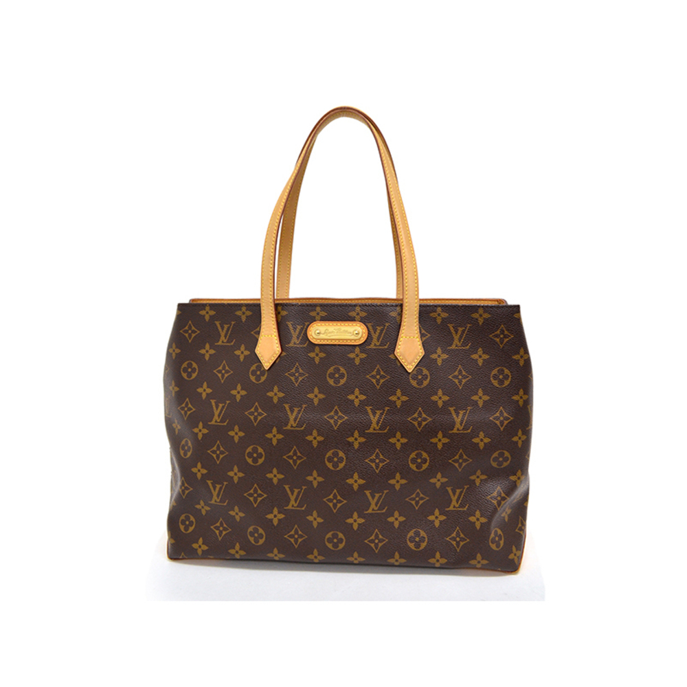 Louis Vuitton Wilshire MM Handbag Brown
